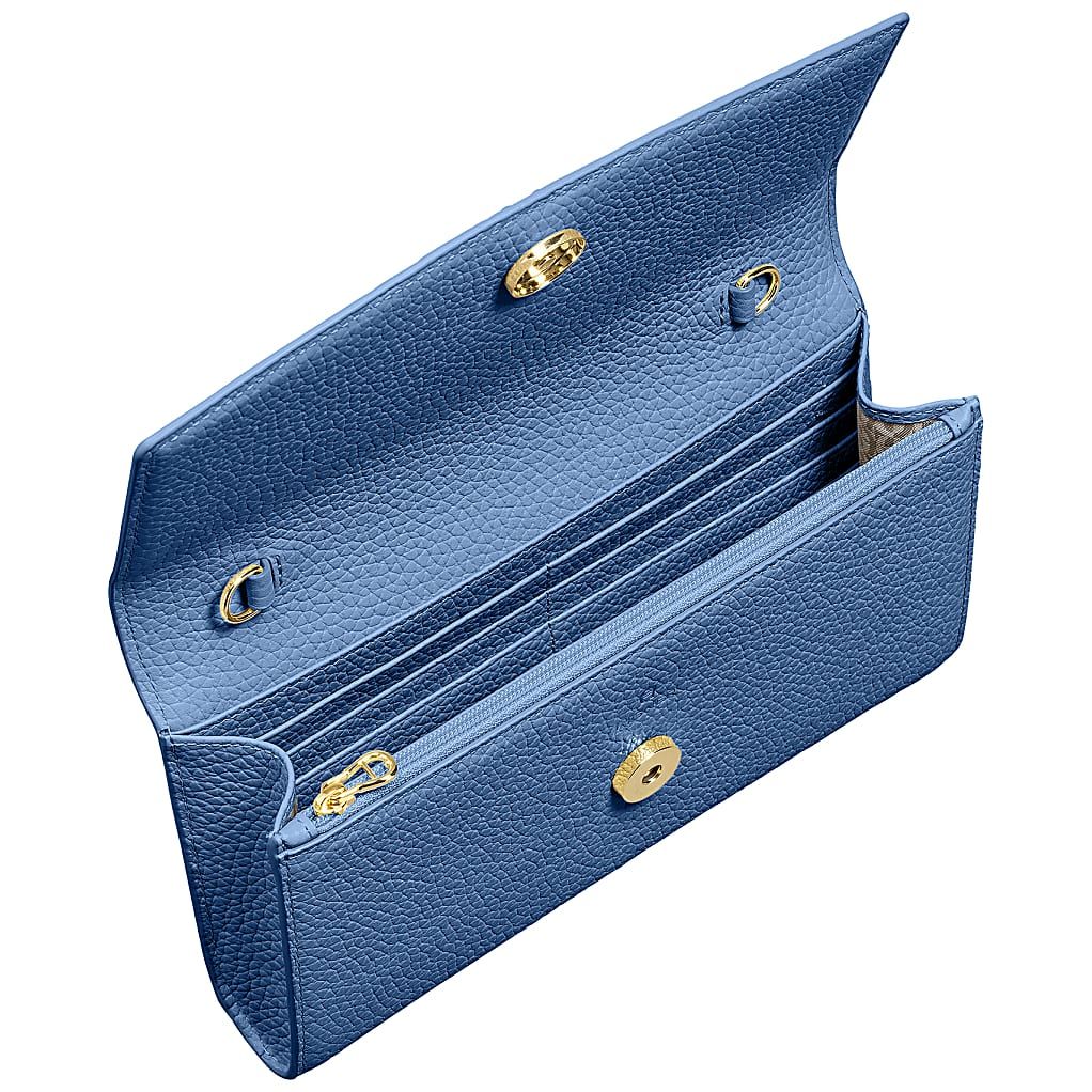 AIGNER PORTEMONNAIE MIT SCHULTERRIEMEN - BLAU