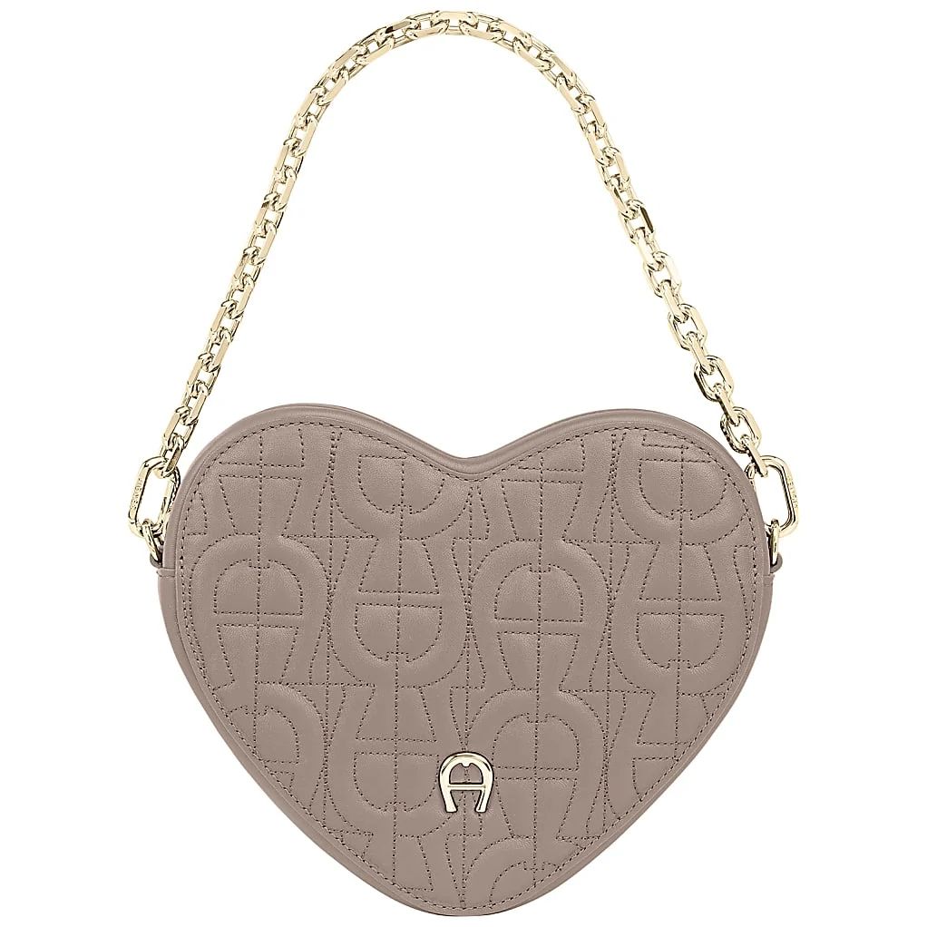 AIGNER HEART POUCH - GRAU