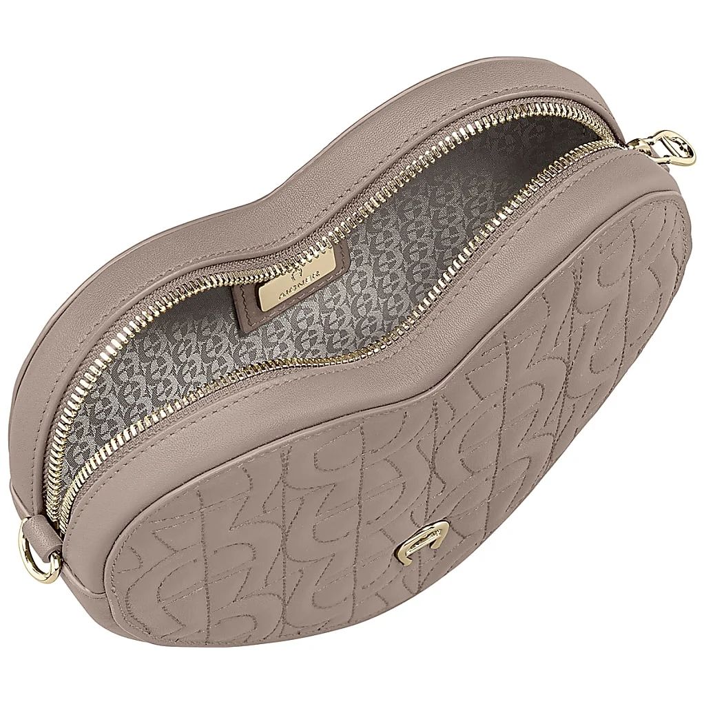 AIGNER HEART POUCH - GRAU