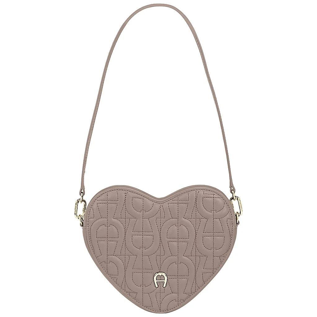 AIGNER HEART POUCH - GRAU