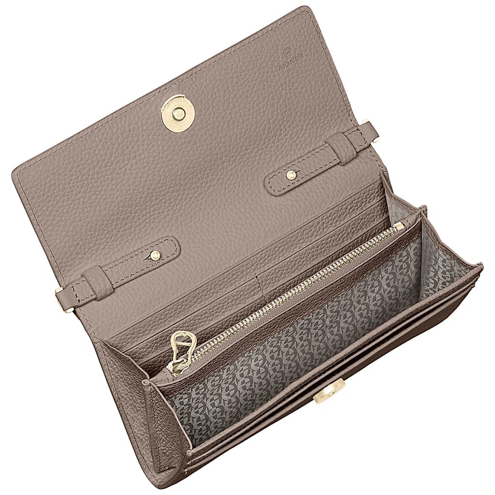AIGNER WALLET ON CHAIN MIT HENKEL - GRAU