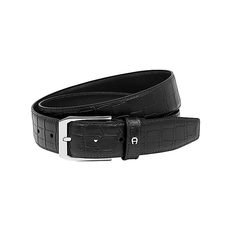 AIGNER BUSINESS GÜRTEL 3,5 CM - SCHWARZ