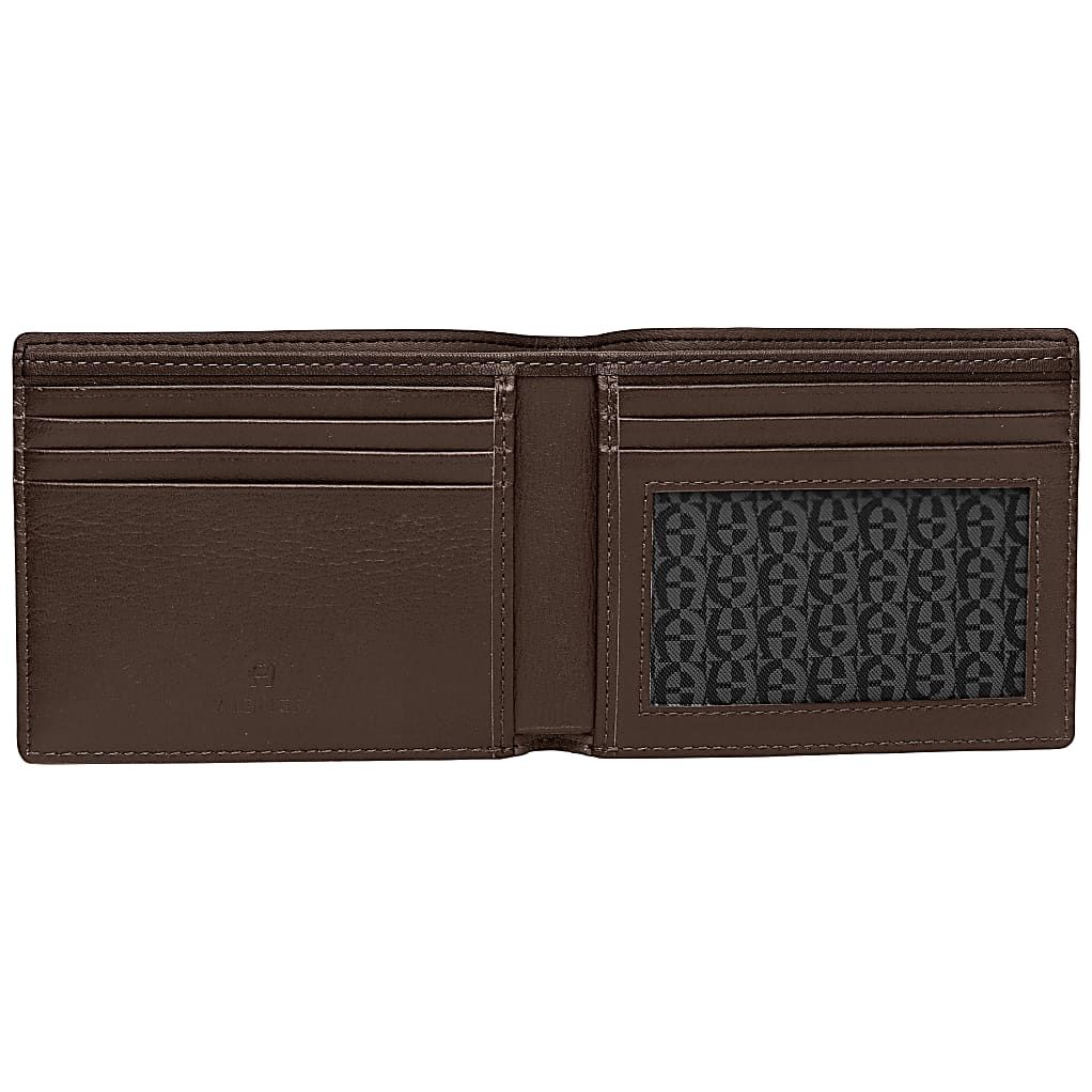 AIGNER PORTEMONNAIE LOGO - BRAUN