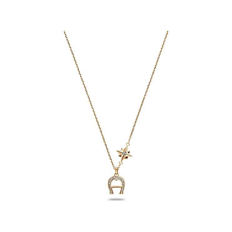 AIGNER HALSKETTE MIT LOGO-ANHÄNGER - GOLD