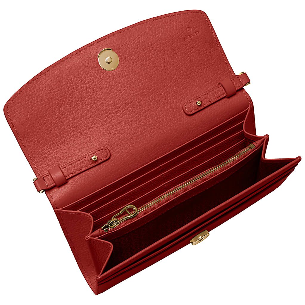 AIGNER CAVALLO WALLET ON CHAIN - ROT