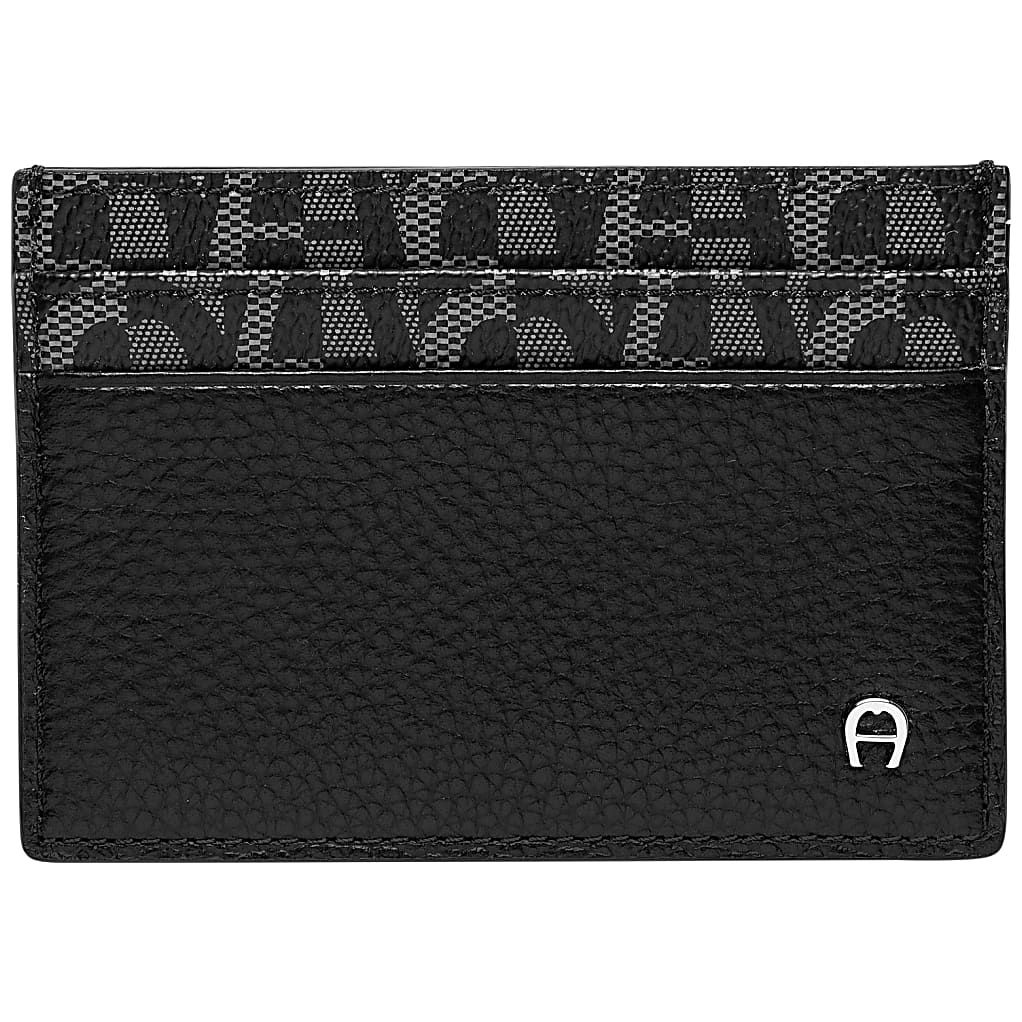 AIGNER LOGO KARTENETUI - SCHWARZ