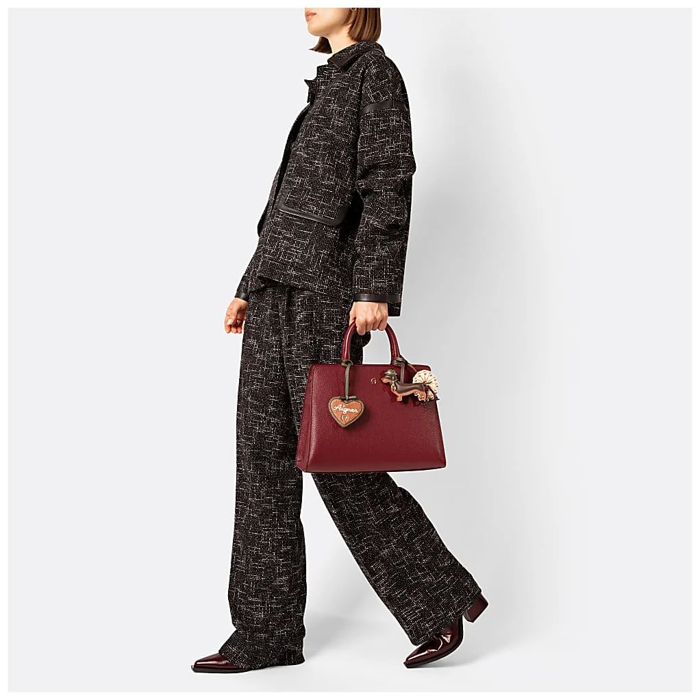 AIGNER CYBILL HANDTASCHE M - GRAU