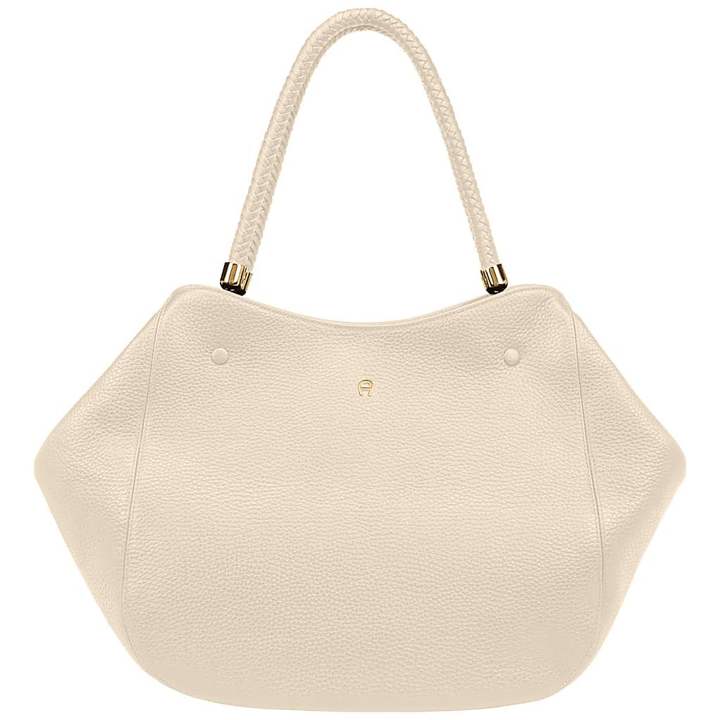 AIGNER CARRÉ SOFT SHOPPER L - WEIß