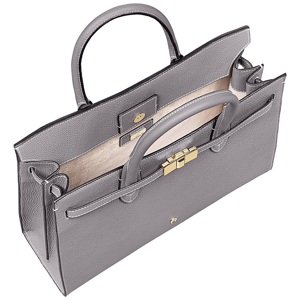 AIGNER FARAH HANDTASCHE L - GRAU