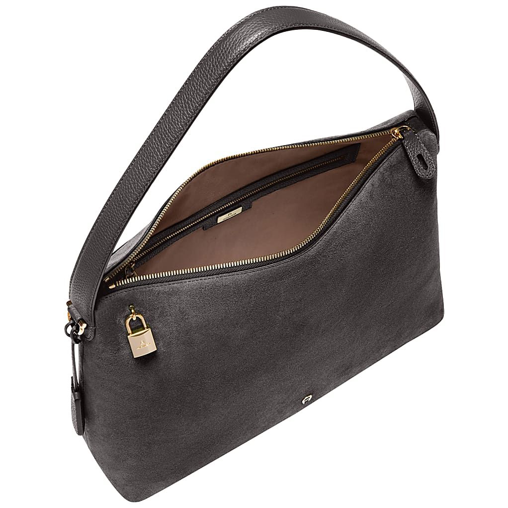AIGNER DELIA SUEDE BEUTELTASCHE L - GRAU