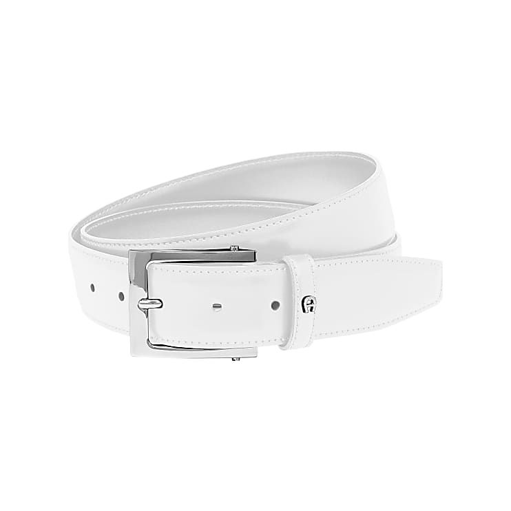 AIGNER BUSINESS GÜRTEL 3,5 CM - WEIß