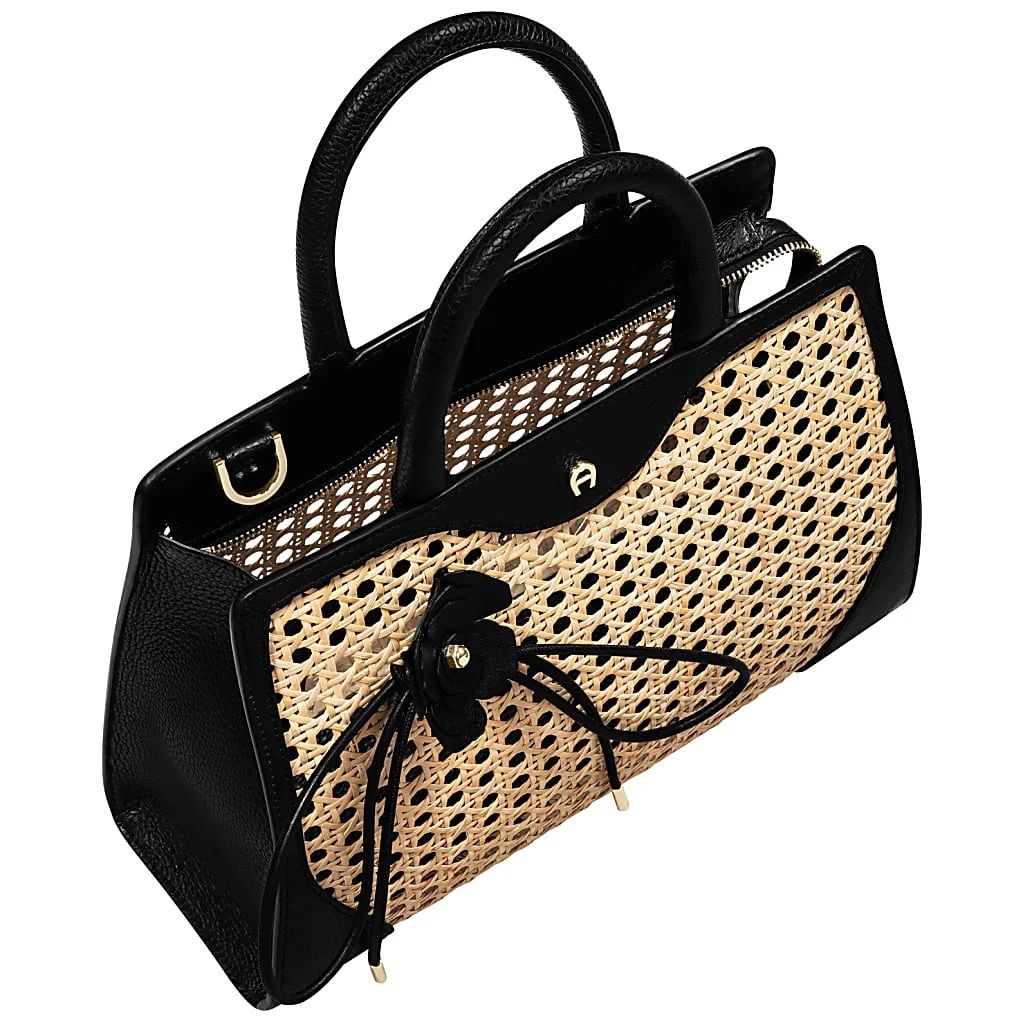 AIGNER CYBILL TRECCIA HANDTASCHE M - SCHWARZ