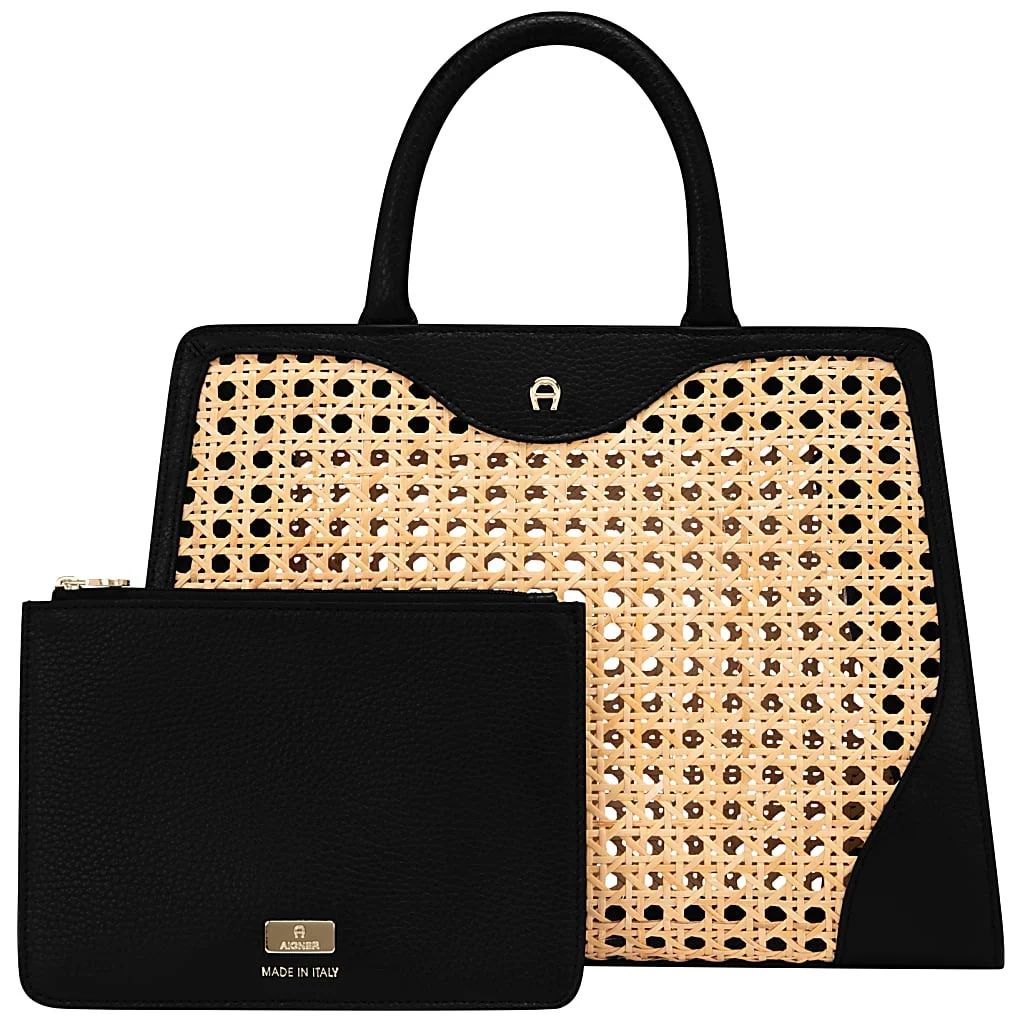 AIGNER CYBILL TRECCIA HANDTASCHE M - SCHWARZ