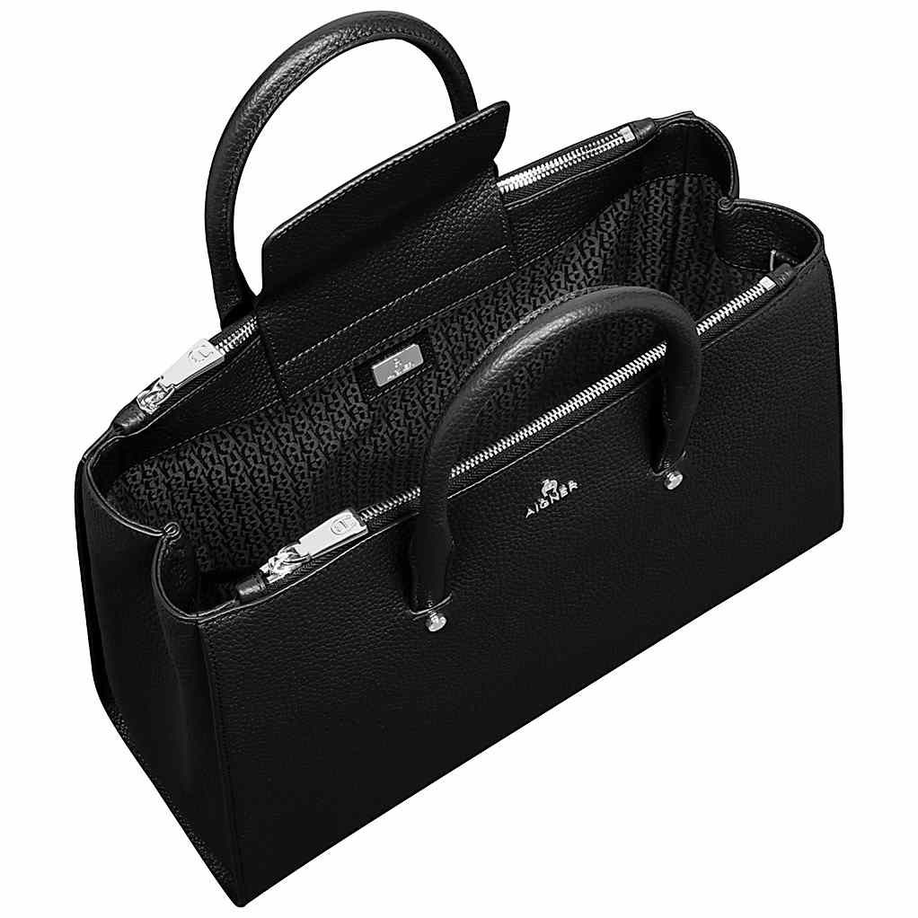 AIGNER IVY HANDTASCHE L - SCHWARZ