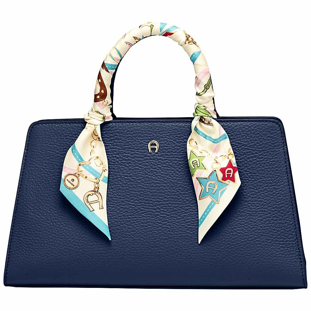 AIGNER CYBILL HANDTASCHE STRETCH M - BLAU