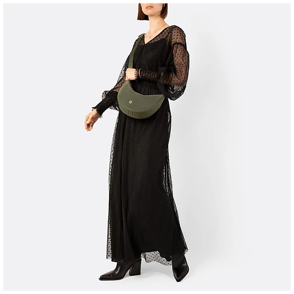 AIGNER ZITA SUEDE UMHÄNGETASCHE S - GRAU