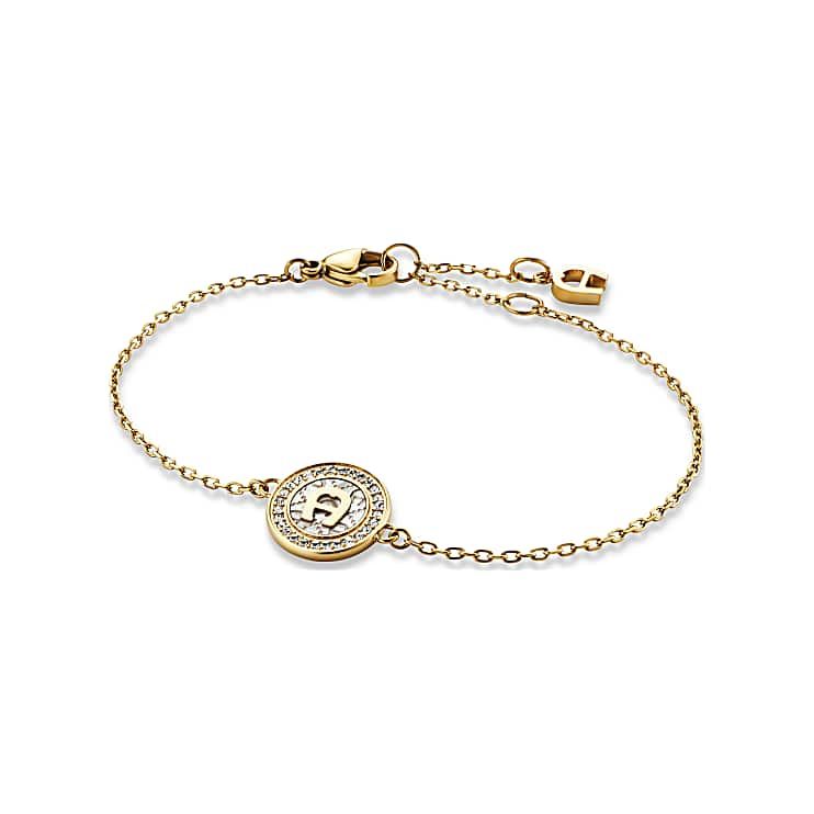 AIGNER ARMBAND MIT LOGO-ANHÄNGER - GOLD