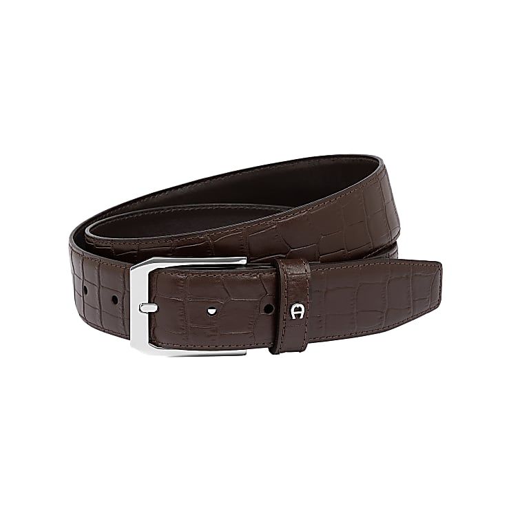 AIGNER BUSINESS GÜRTEL 3,5 CM - BRAUN