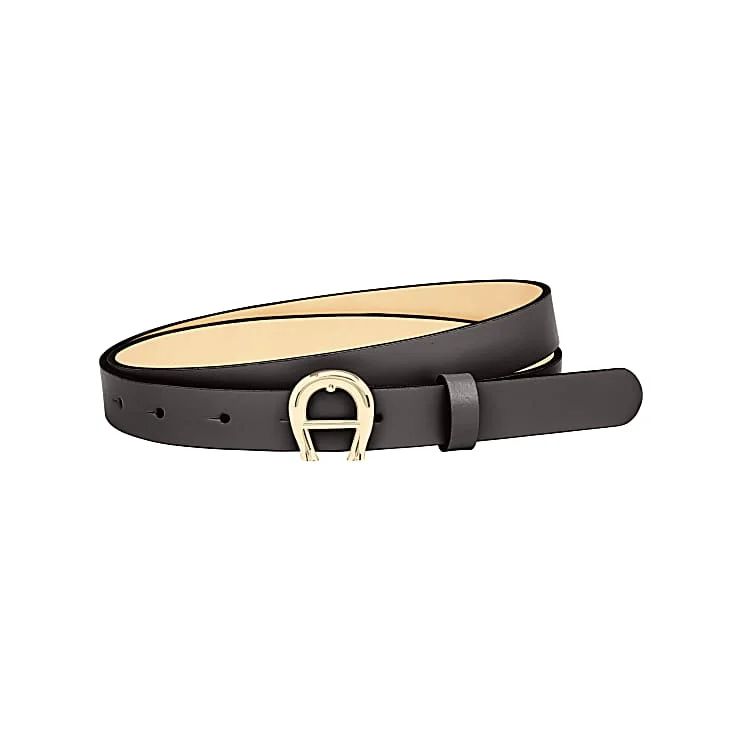 AIGNER LOGO GÜRTEL 2 CM - BRAUN