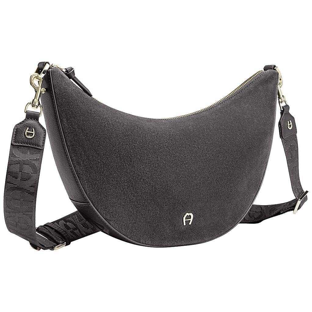 AIGNER ZITA SUEDE UMHÄNGETASCHE M - GRAU