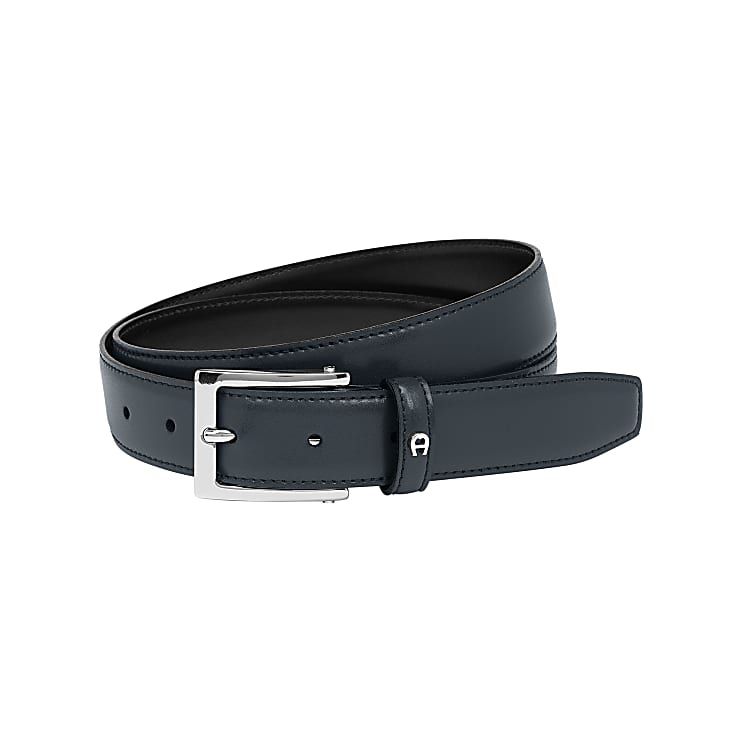 AIGNER BUSINESS GÜRTEL 3 CM - BLAU