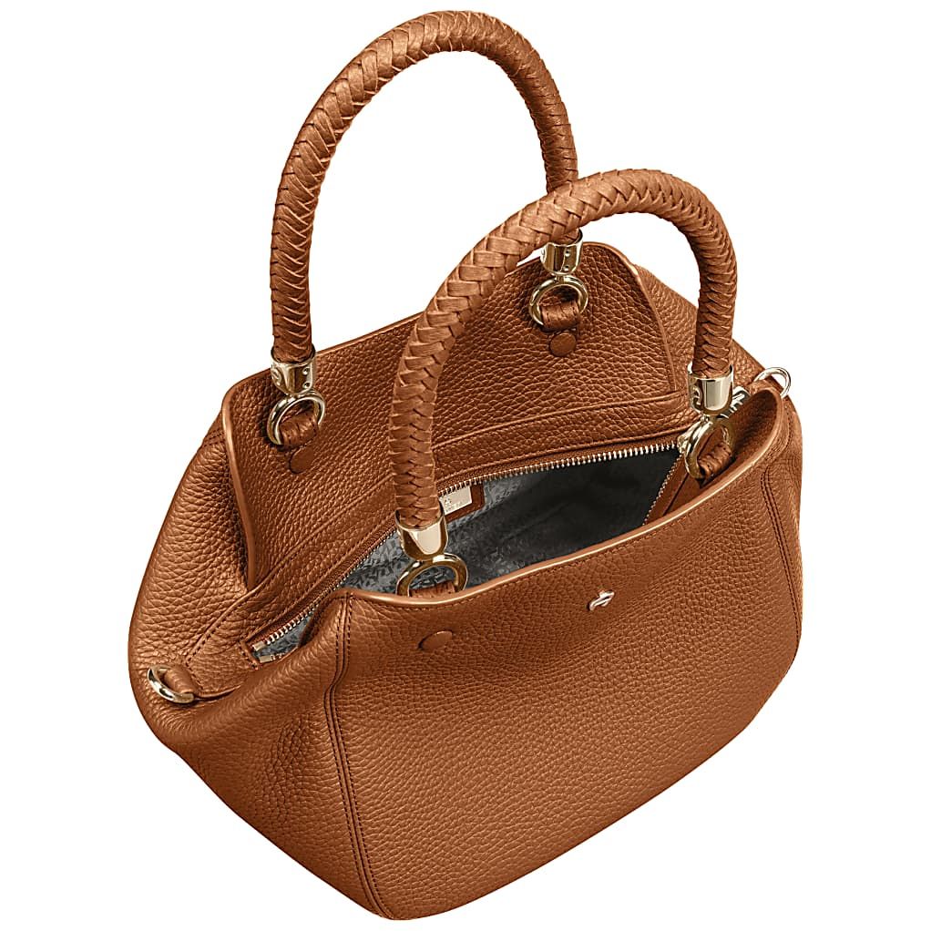 AIGNER CARRÉ SOFT HANDTASCHE M - BRAUN