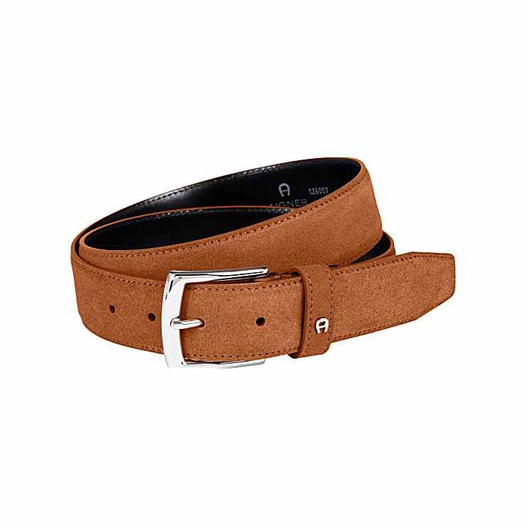 AIGNER BUSINESS GÜRTEL 3,5 CM - BRAUN