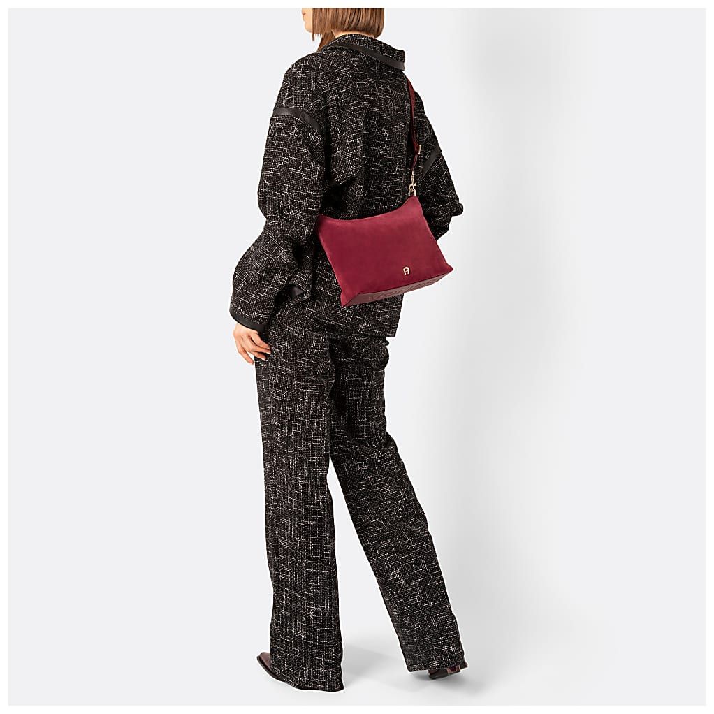 AIGNER ZITA SUEDE UMHÄNGETASCHE S - GRAU