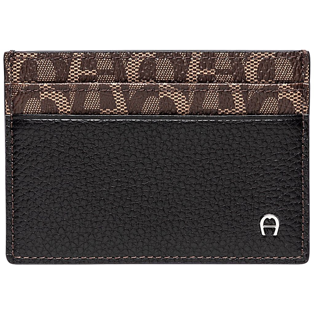 AIGNER LOGO KARTENETUI - BRAUN