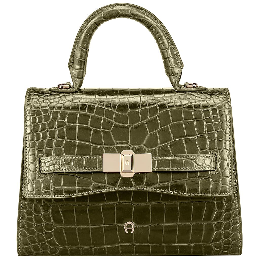 AIGNER FARAH COCCODRILLO HANDTASCHE S - GRUEN
