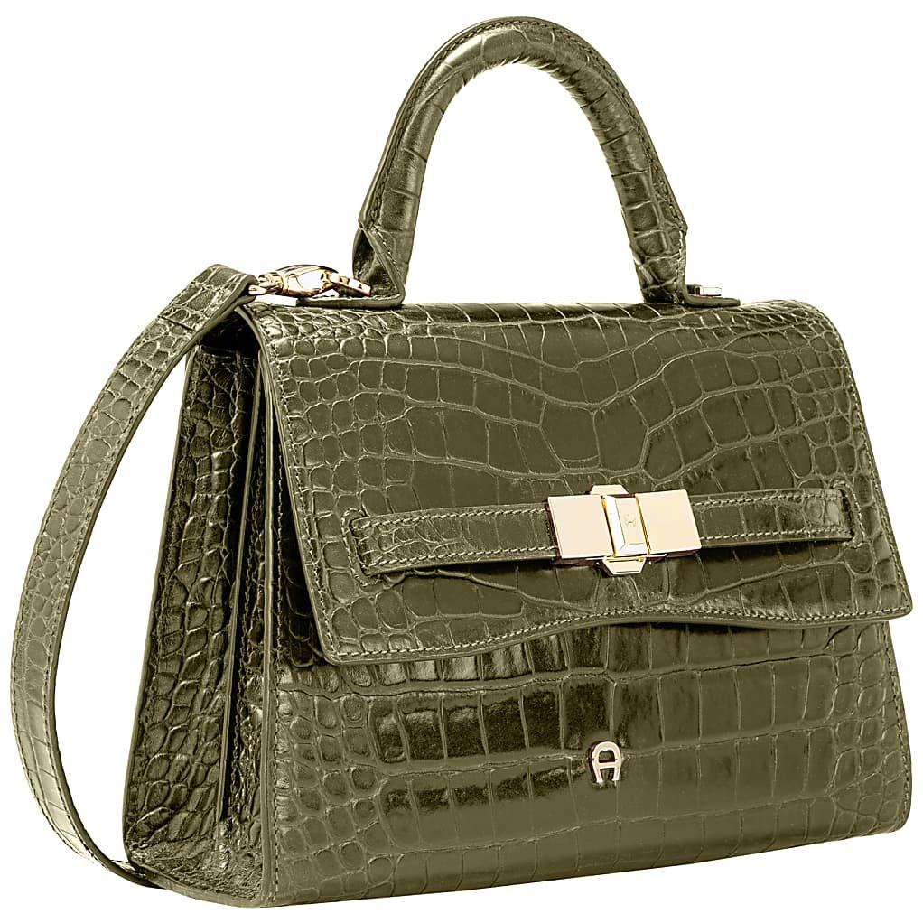 AIGNER FARAH COCCODRILLO HANDTASCHE S - GRUEN