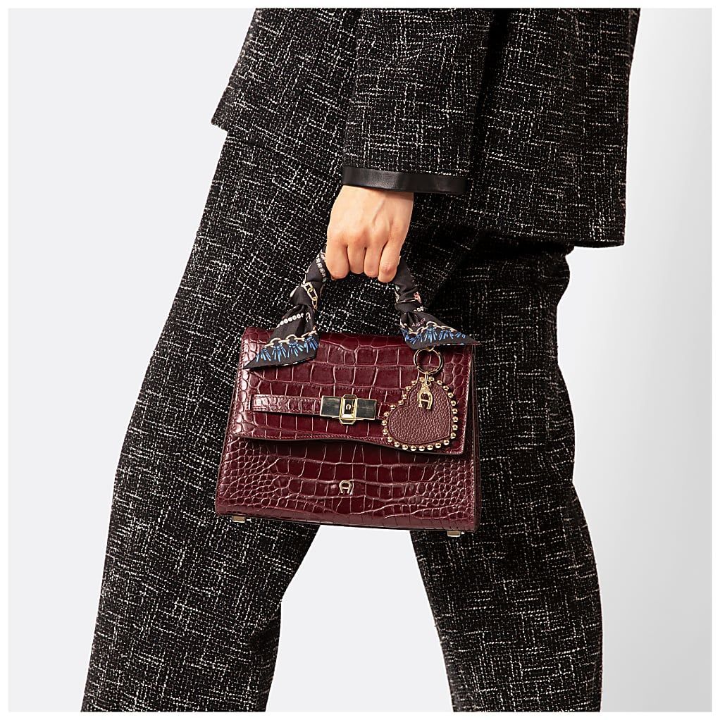 AIGNER FARAH COCCODRILLO HANDTASCHE S - GRUEN