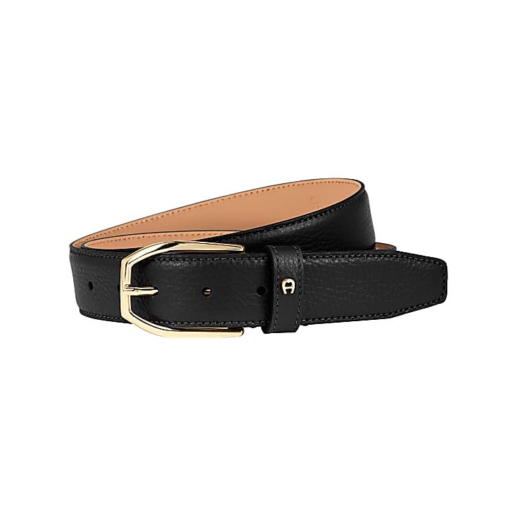 AIGNER CASUAL GÜRTEL 3,5 CM - SCHWARZ