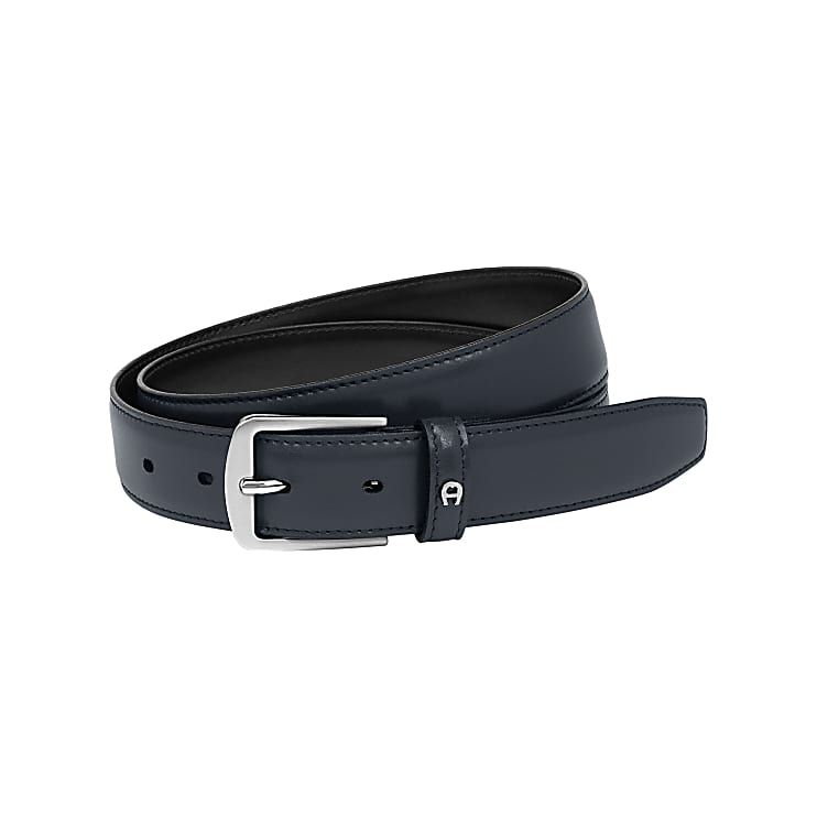 AIGNER BUSINESS GÜRTEL 3 CM - BLAU