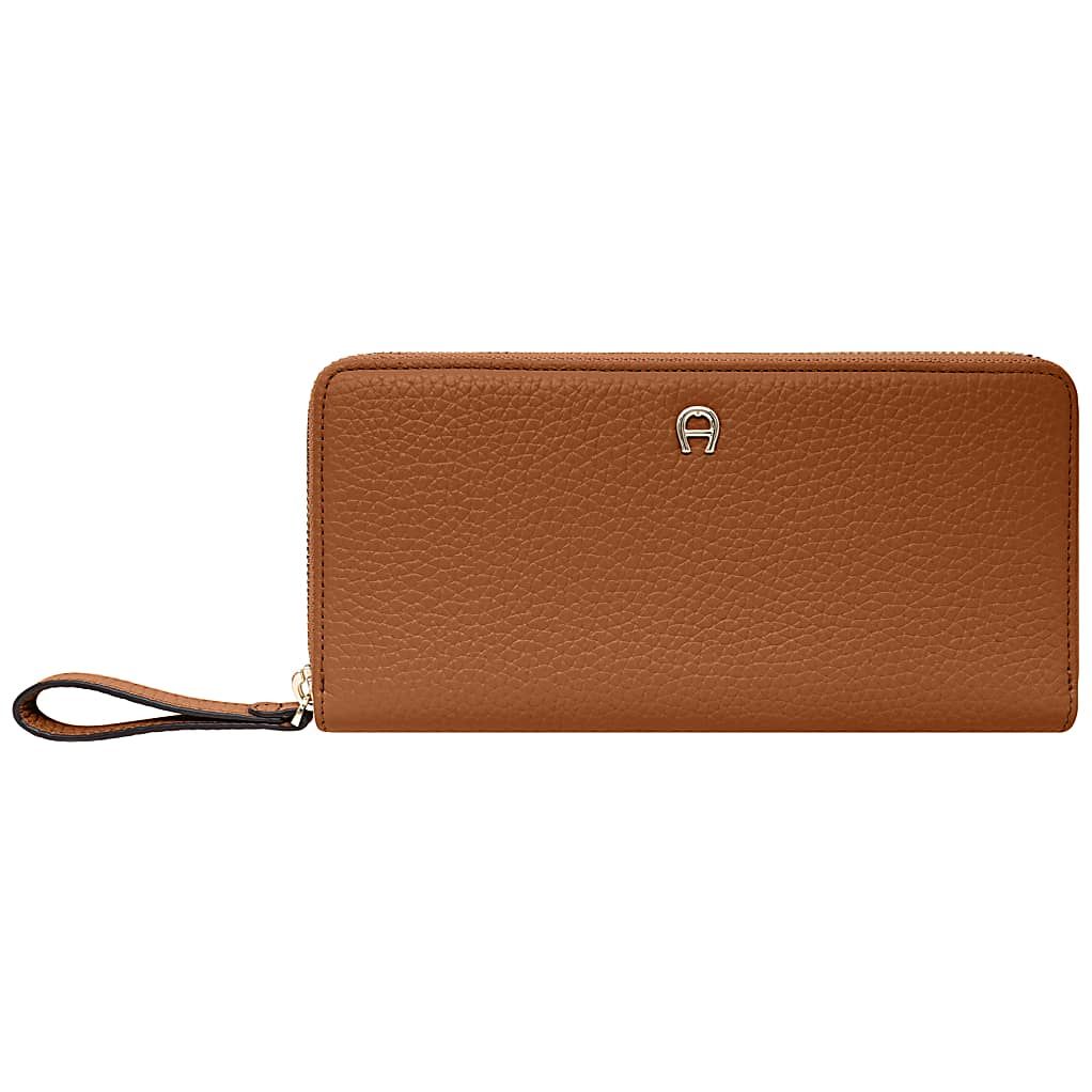 AIGNER PURA SCHEIN- UND KARTENTASCHE - BRAUN