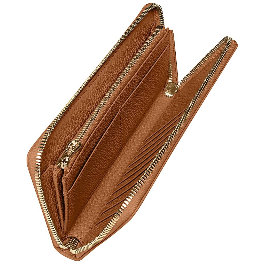 AIGNER PURA SCHEIN- UND KARTENTASCHE - BRAUN