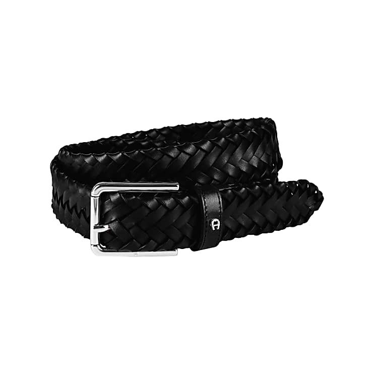 AIGNER CASUAL GÜRTEL 3,5 CM - SCHWARZ