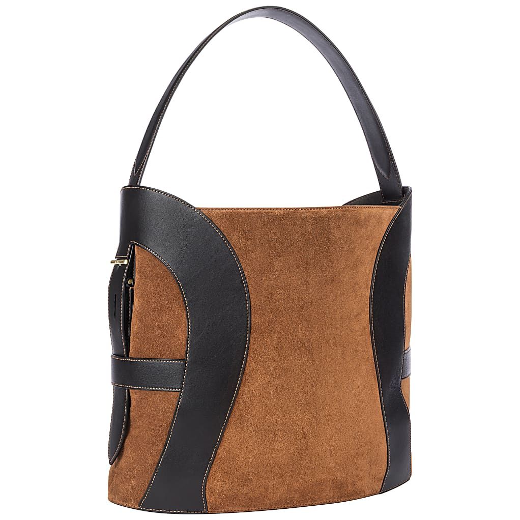 AIGNER DEBORAH SUEDE BEUTELTASCHE L - BEIGE