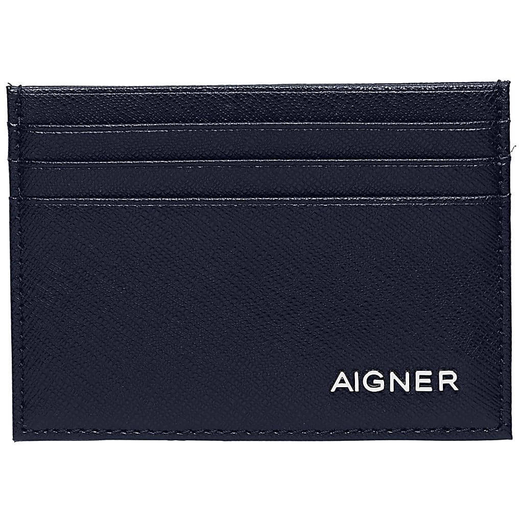 AIGNER SAFFIANO KARTENETUI - BLAU