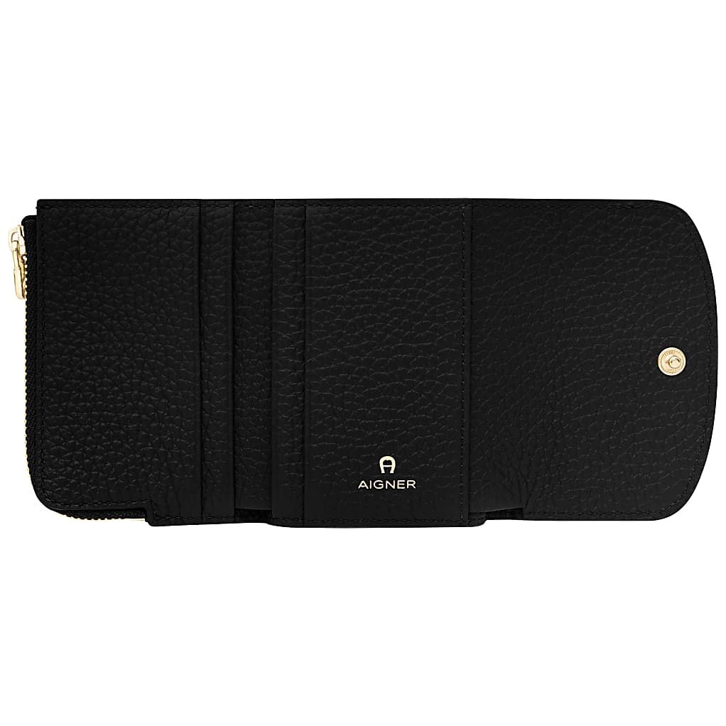 AIGNER CARRÉ SOFT GELDBÖRSE - SCHWARZ