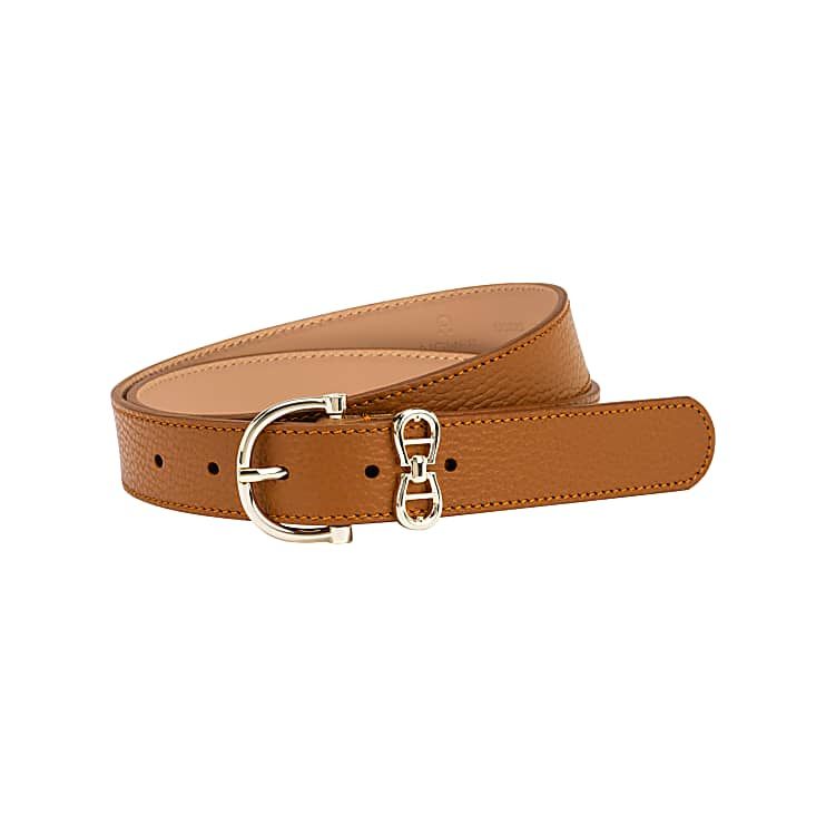 AIGNER LOGO GÜRTEL 3 CM - BRAUN