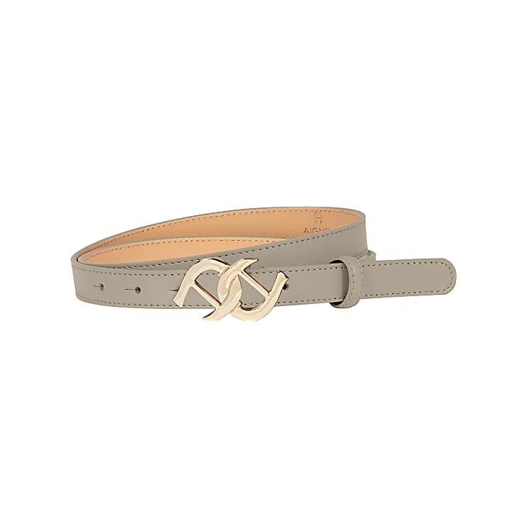 AIGNER LOGO GÜRTEL 2 CM - BEIGE