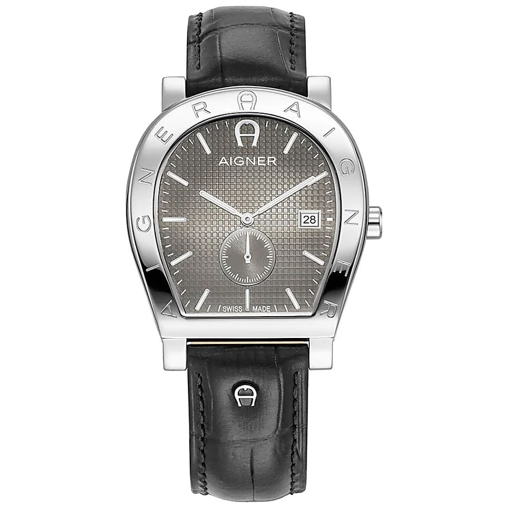 AIGNER HERRENUHR DAIANO SILBER - SCHWARZ