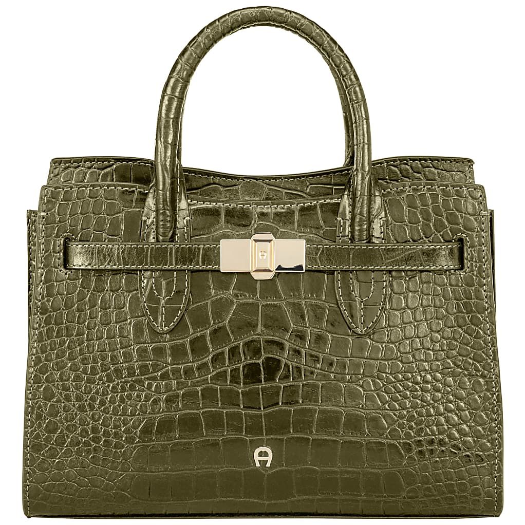 AIGNER FARAH COCCODRILLO HANDTASCHE M - GRUEN