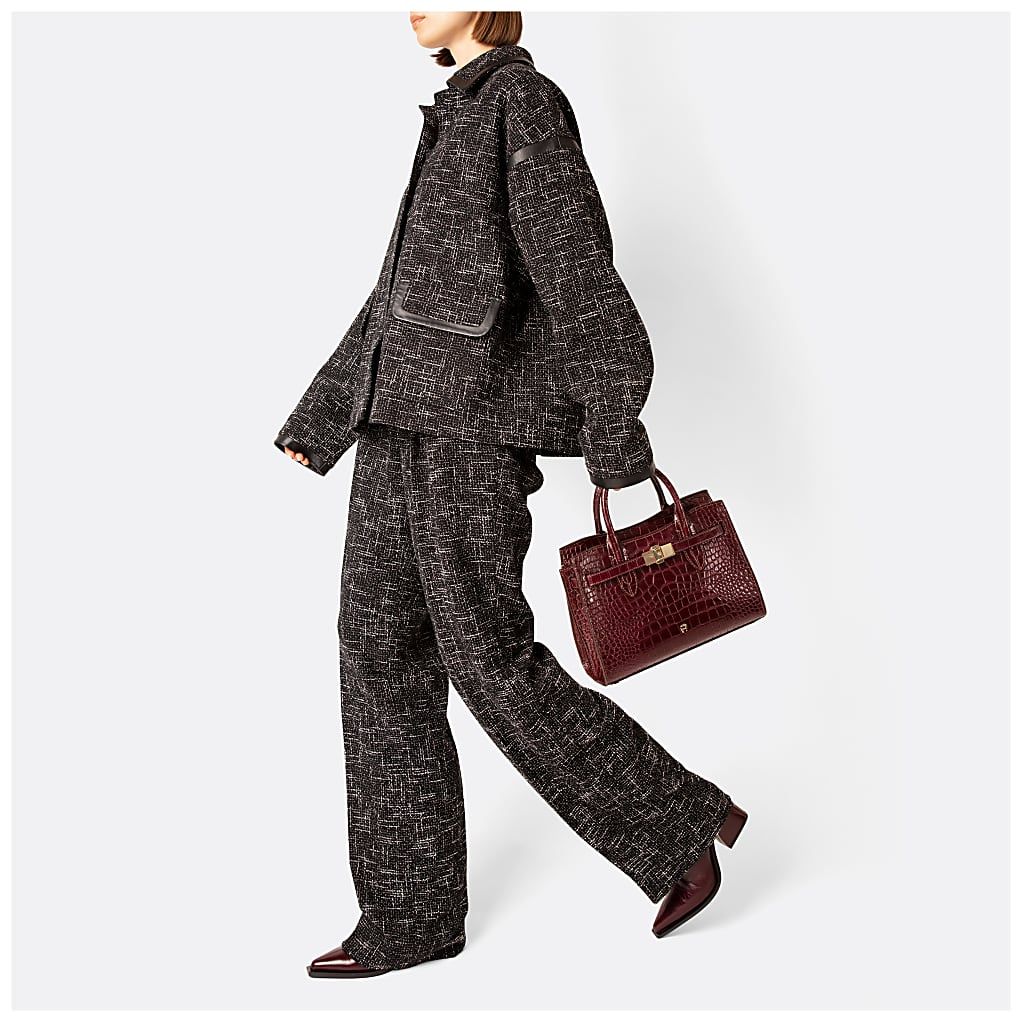 AIGNER FARAH COCCODRILLO HANDTASCHE M - GRUEN