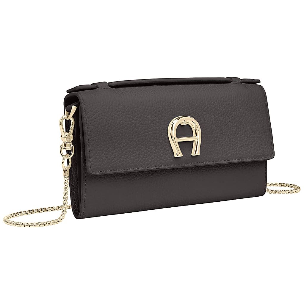 AIGNER WALLET ON CHAIN MIT HENKEL - BRAUN