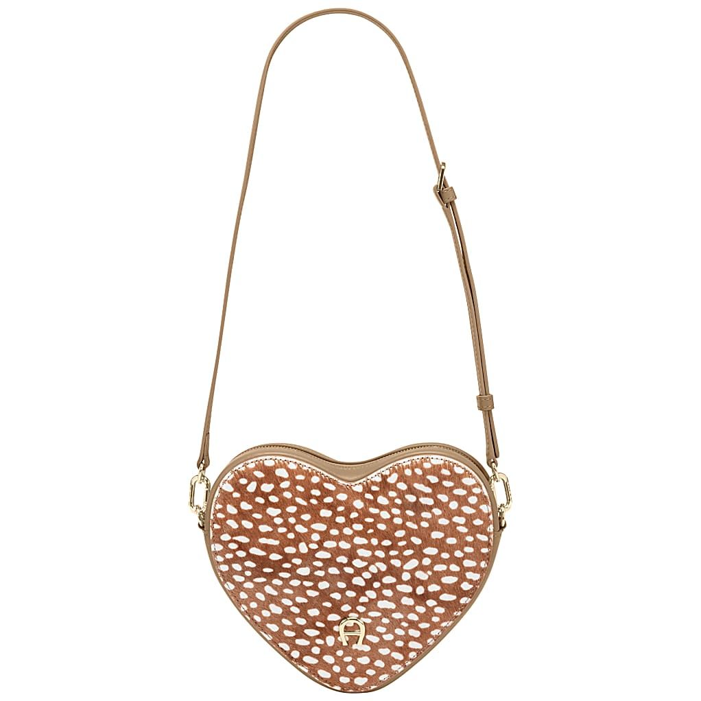 AIGNER HEART POUCH PUNTINA - BEIGE