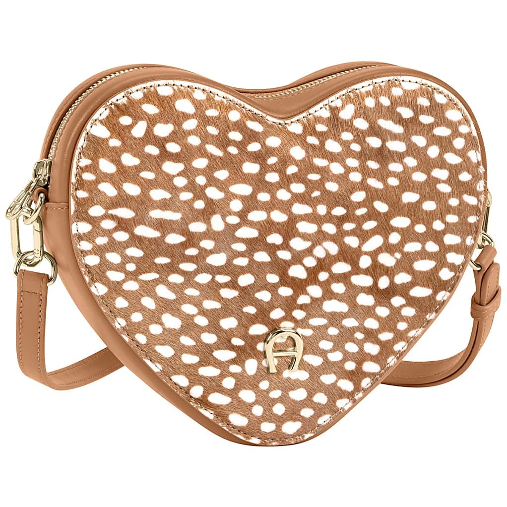 AIGNER HEART POUCH PUNTINA - BEIGE