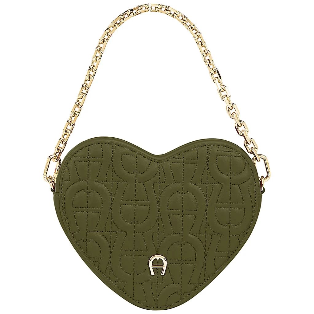 AIGNER HEART POUCH - GRUEN