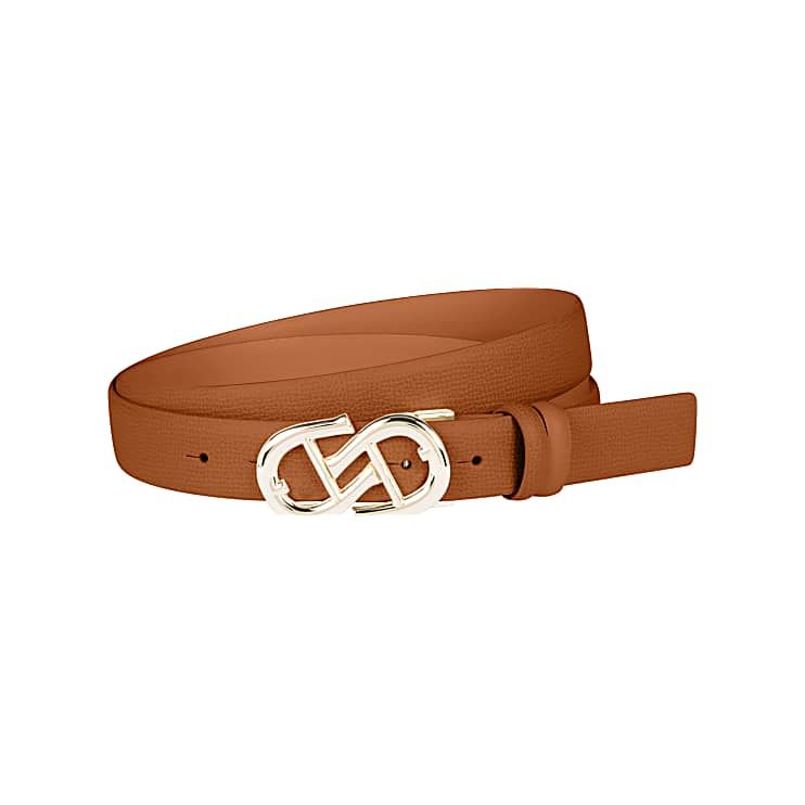 AIGNER LOGO GÜRTEL 3 CM, FREESIZE & REVERSIBLE - BRAUN